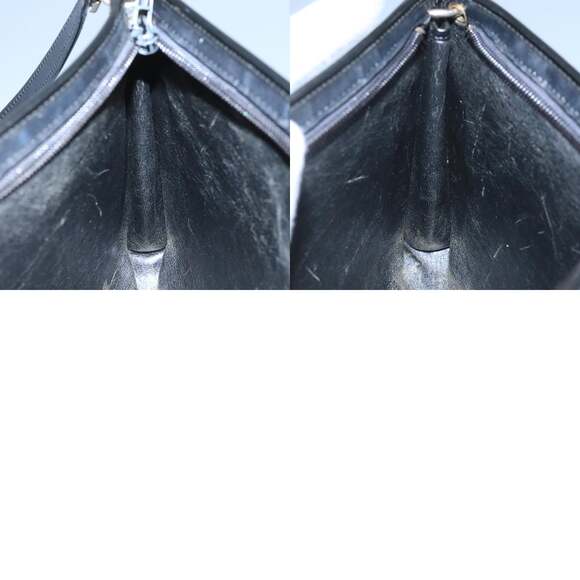 DIOR Trotter Canvas Shoulder Bag Navy Gold - Picture 12 of 12